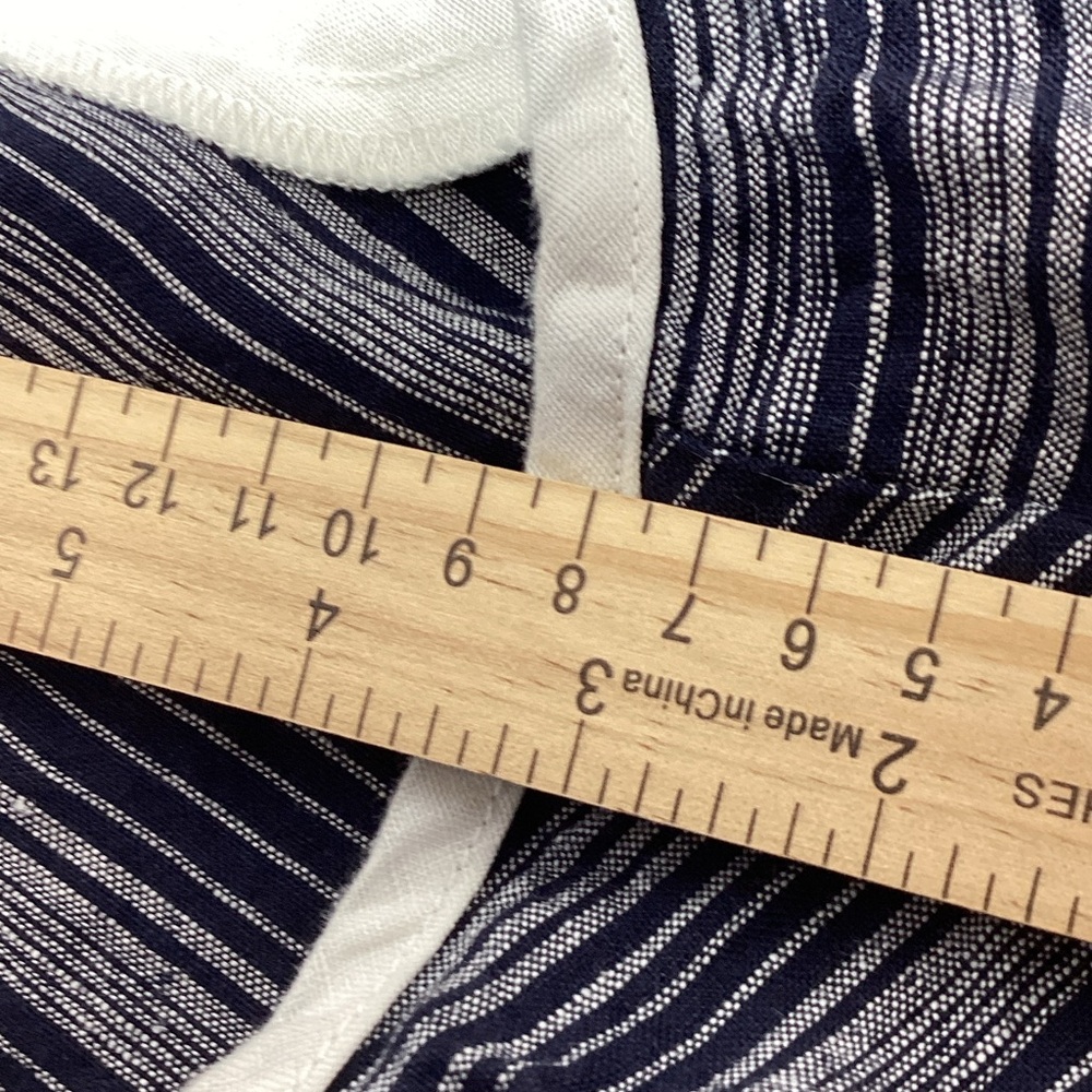 Athleta linen Striped Athletic Shorts size 12 - Picture 6 of 8